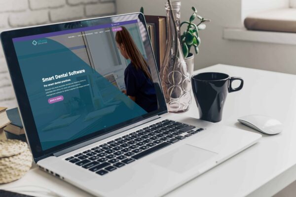 Laptop on The Table with A Website On Screen