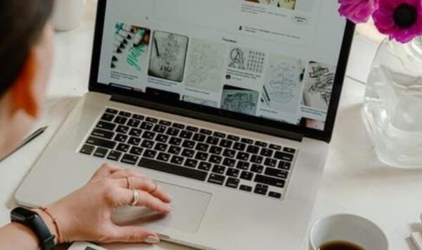 Person Browsing the Internet