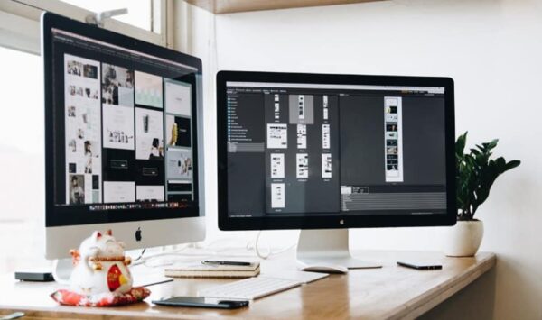 Two Working iMac Screen Monitors