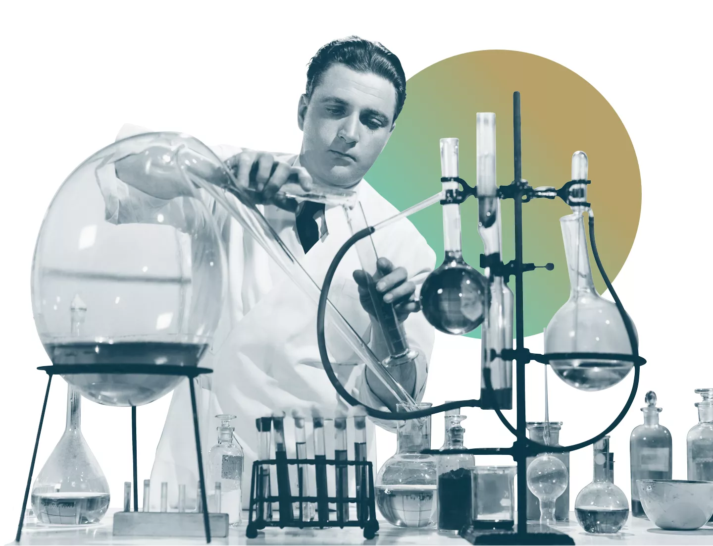A Scientist Mixing Chemicals on Test Tubes