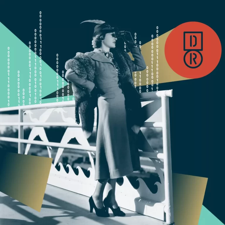 A Woman Looking Through A Pair of Binoculars A Woman Looking Through A Pair of Binoculars