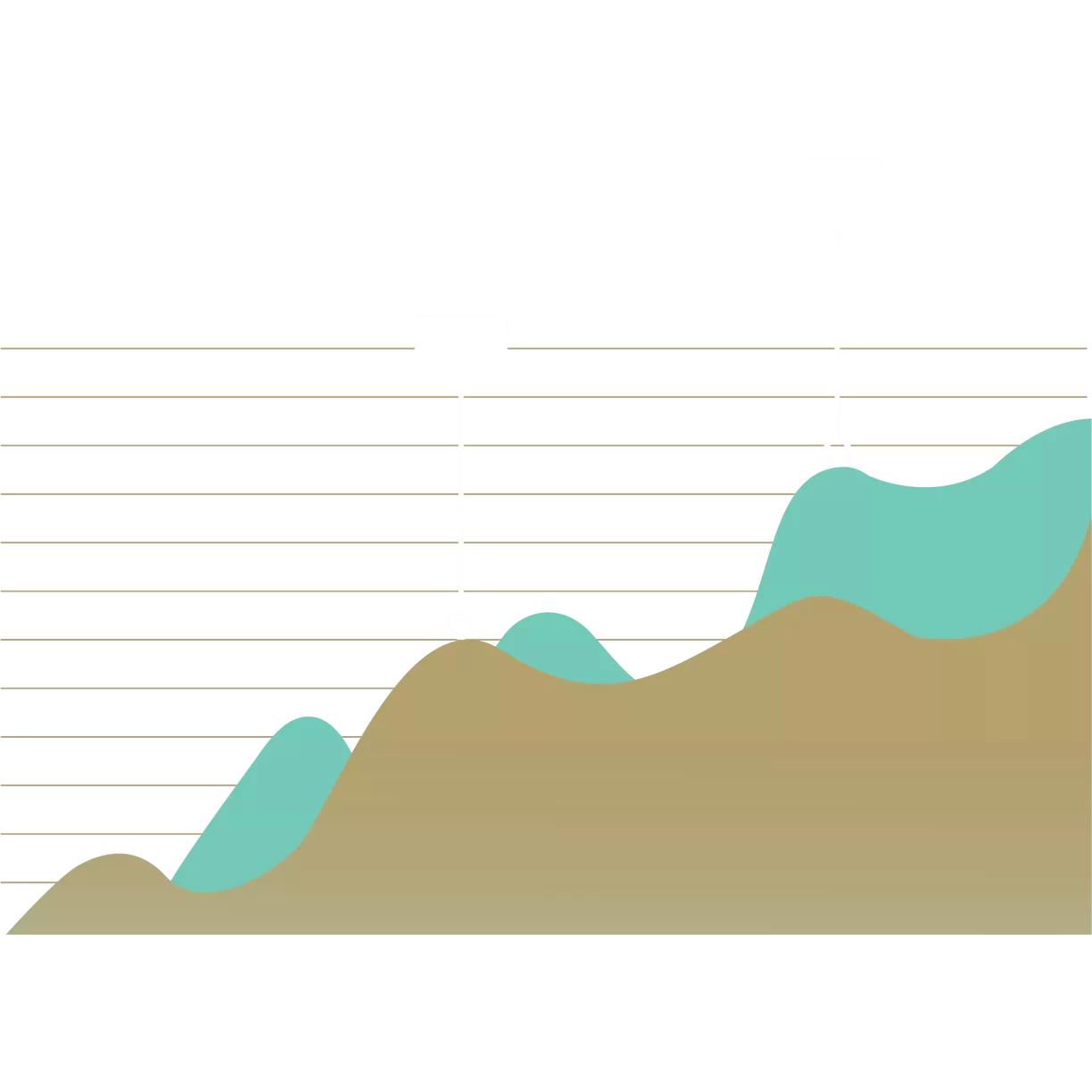 Area Graph Report Clipart