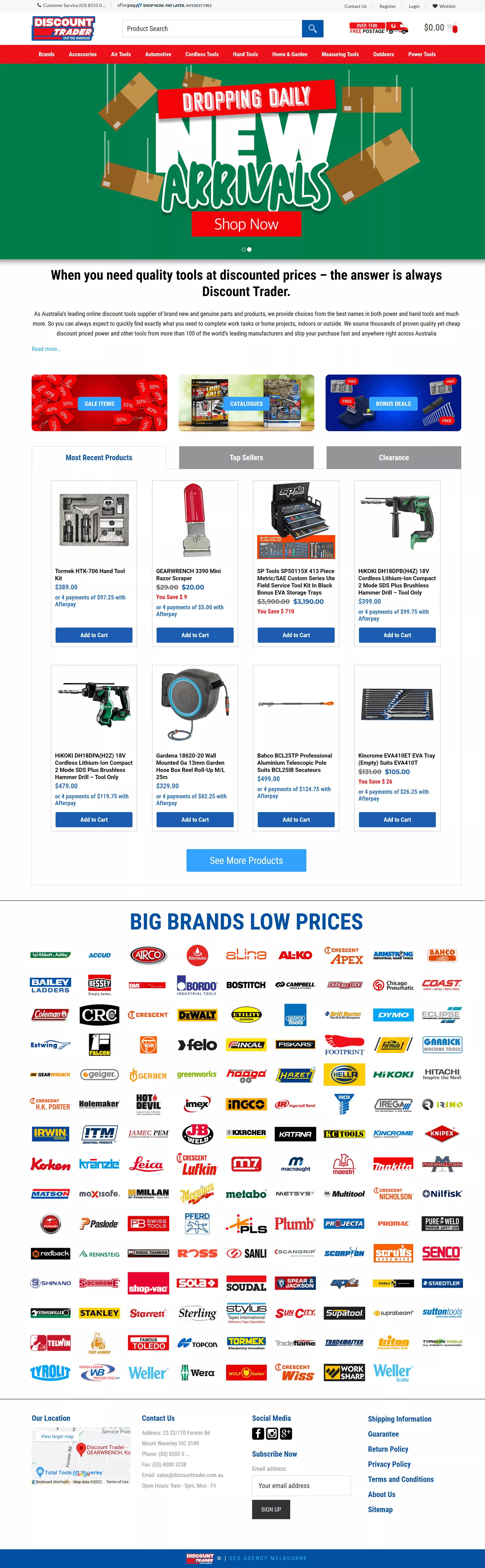 Discount Trader Home Page Website Design