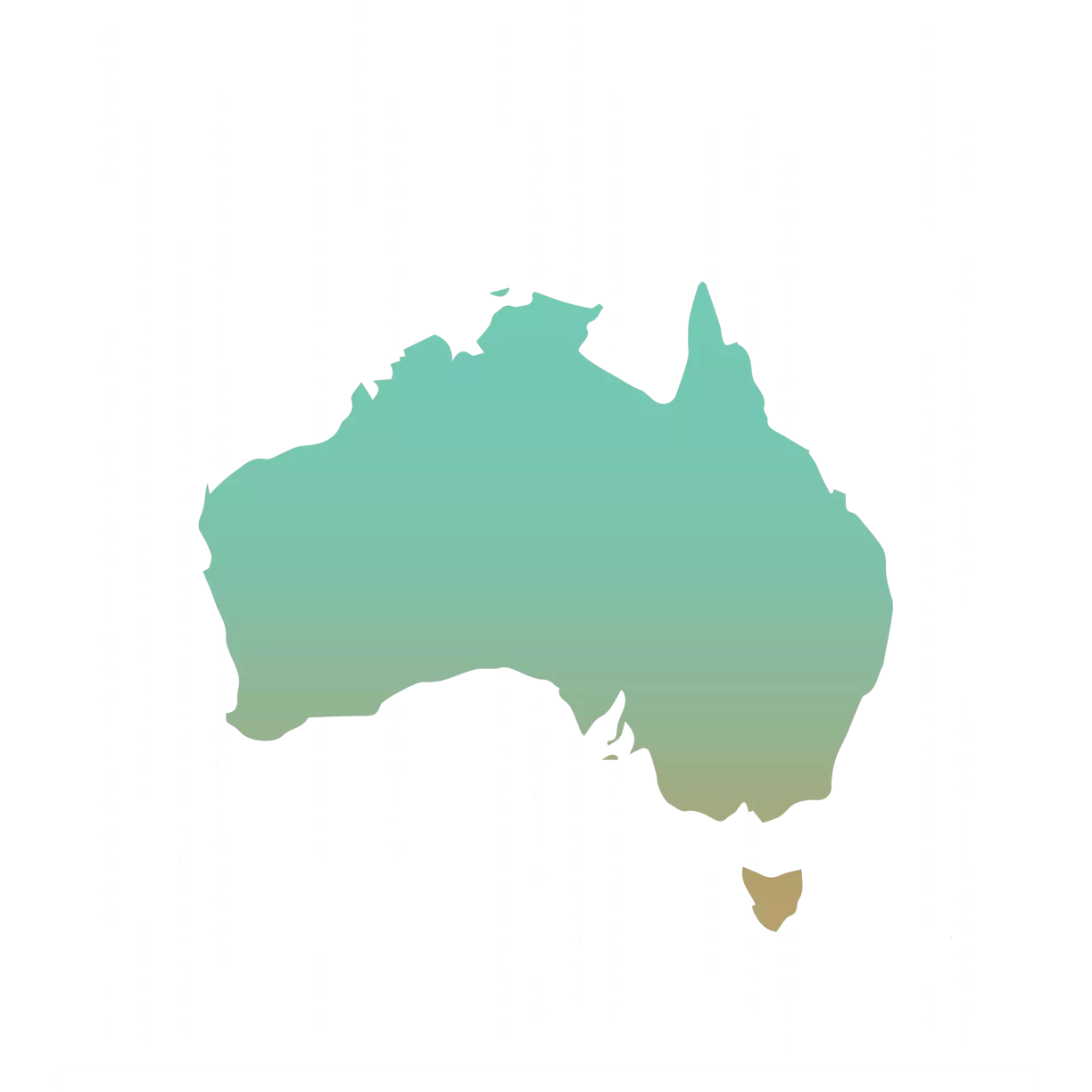 Map of Australia with Binary Codes Clipart Map of Australia with Binary Codes Clipart