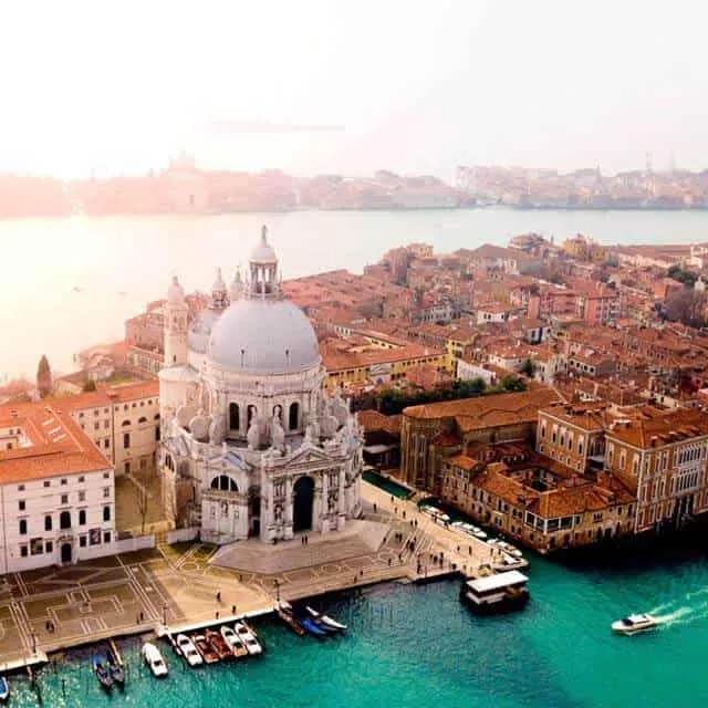 Santa Maria Della Salute Aerial View