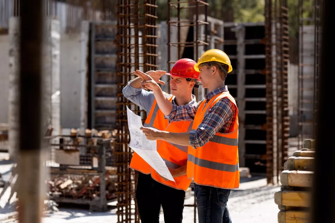 Two Men at A Construction Site