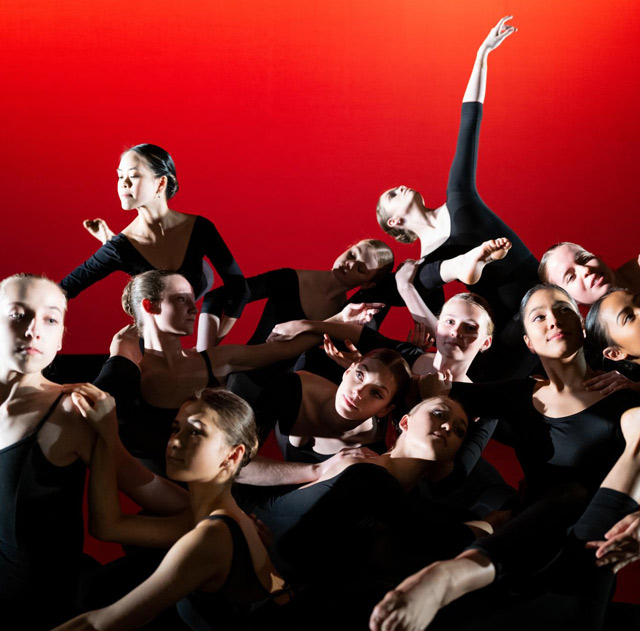 Young Ballet Dancers of National Melbourne Threatre in Black Leotards